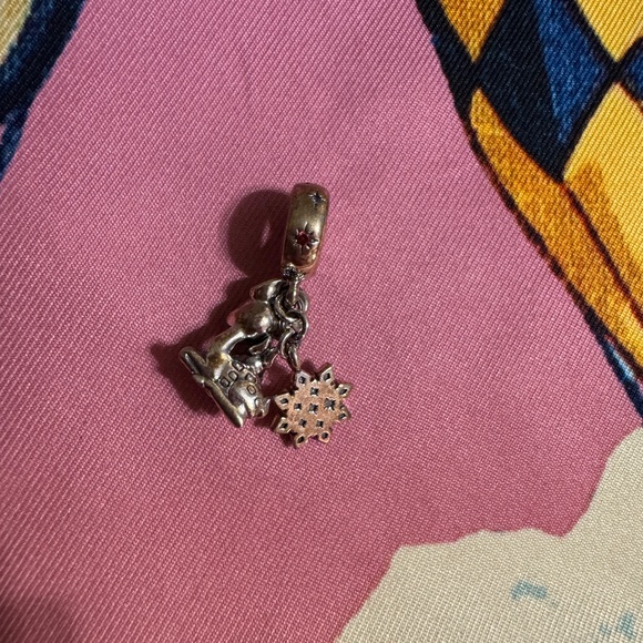 Pandora Silver Charm with Bambi and Thumper - Picture 2 of 2